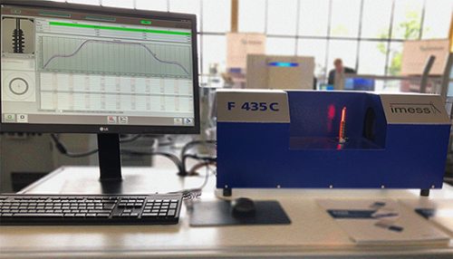 System for compact measurement of valve springs